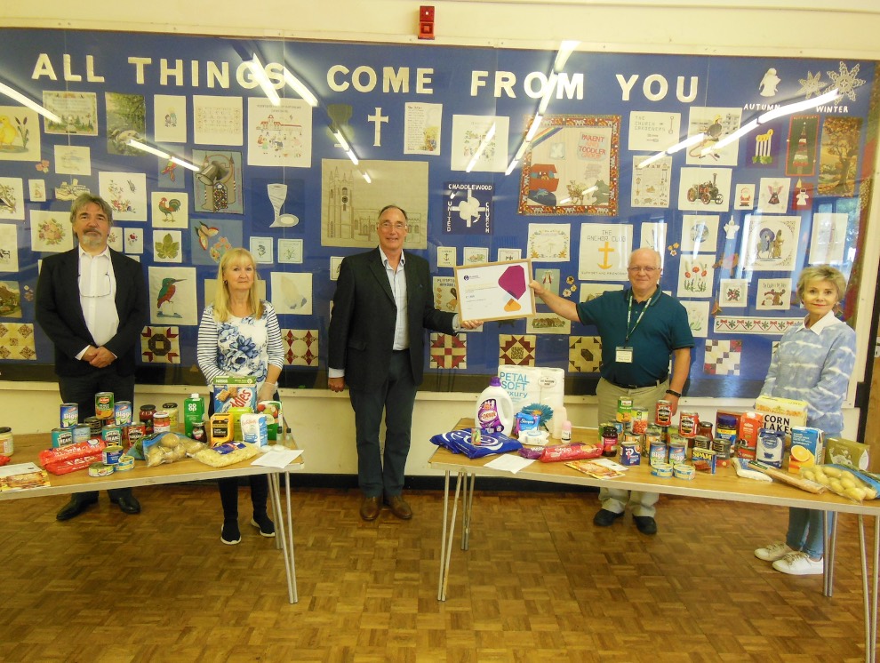 Plympton Team Ministry Foodbank helped by Devonshire Freemasons after